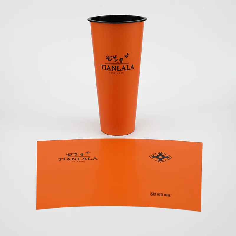 PPコーヒーカップ用IMLラベル射出成形
